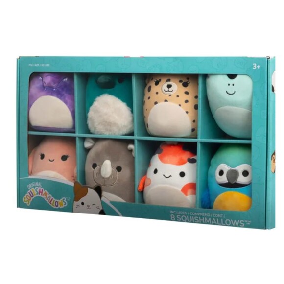 Squishmallows 5" Mini Plush 8-Pack Assorted Exotic Animals Characters Soft Toys - Picture 3 of 9